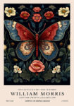Πινακας σε καμβά WILLIAM MORRIS - BUTTERFLY 1