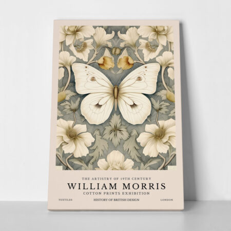 Πινακας σε καμβά WILLIAM MORRIS - BUTTERFLY 3