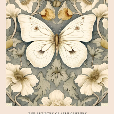 Πινακας σε καμβά WILLIAM MORRIS - BUTTERFLY 3 - William Morris Sticky 5