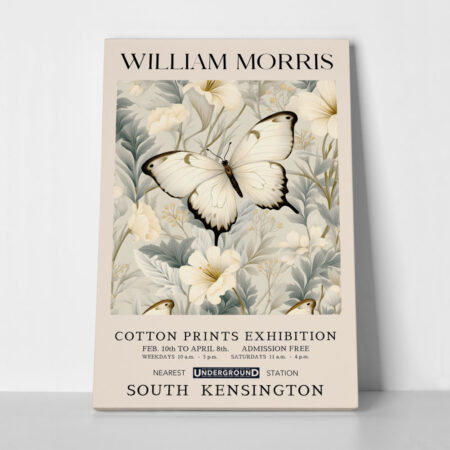 Πινακας σε καμβά WILLIAM MORRIS - BUTTERFLY 4
