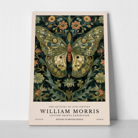 Πινακας σε καμβά WILLIAM MORRIS - BUTTERFLY 5