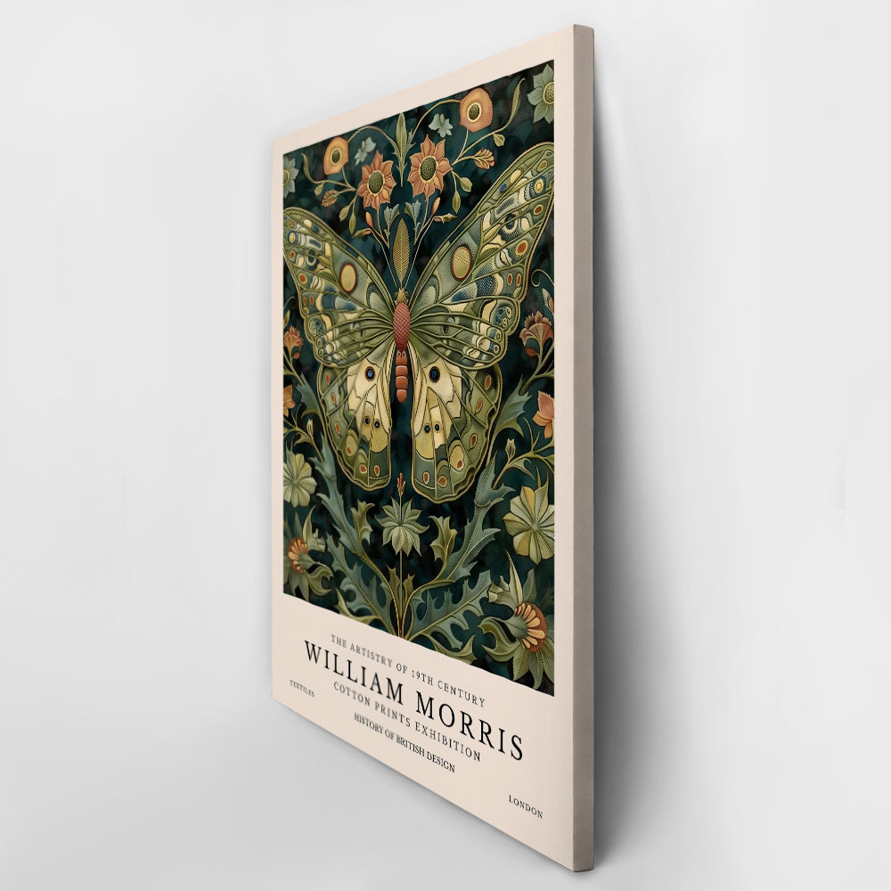 Πινακας σε καμβά WILLIAM MORRIS - BUTTERFLY 5
