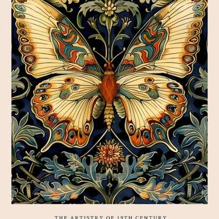Πινακας σε καμβά WILLIAM MORRIS - BUTTERFLY 6 - William Morris Sticky 5