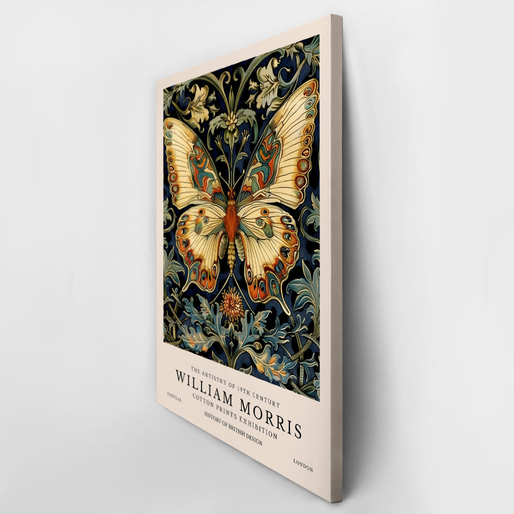 Πινακας σε καμβά WILLIAM MORRIS - BUTTERFLY 6