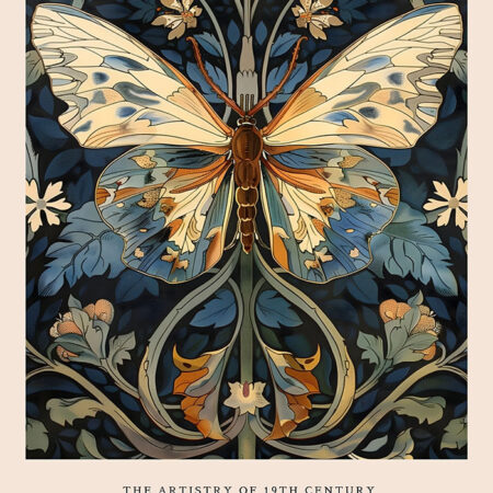 Πινακας σε καμβά WILLIAM MORRIS - BUTTERFLY 7 - William Morris Sticky 5
