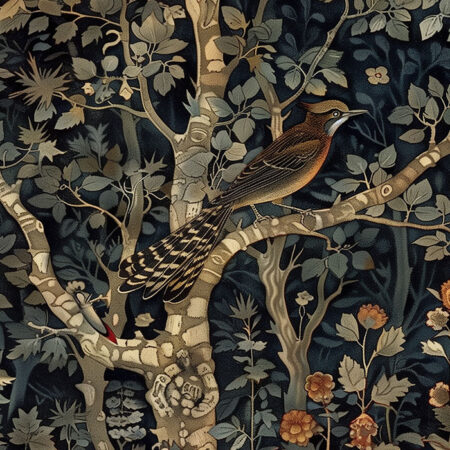 Πινακας σε καμβά WILLIAM MORRIS - DARK FOREST BIRD - William Morris Sticky 5