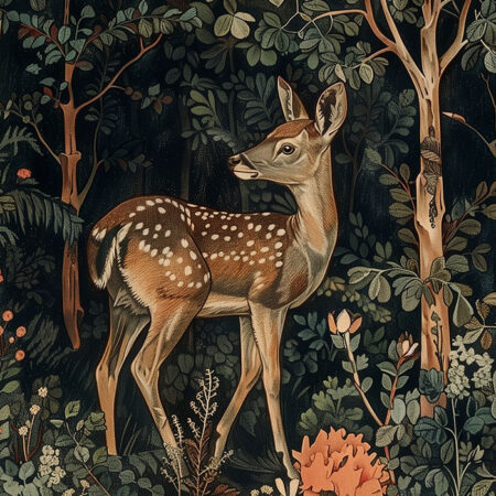Πινακας σε καμβά WILLIAM MORRIS - DARK FOREST DEER - William Morris Sticky 5