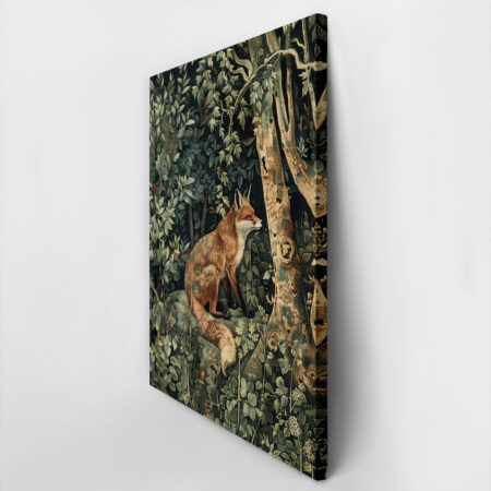 Πινακας σε καμβά WILLIAM MORRIS - DARK FOREST FOX - William Morris Sticky 2
