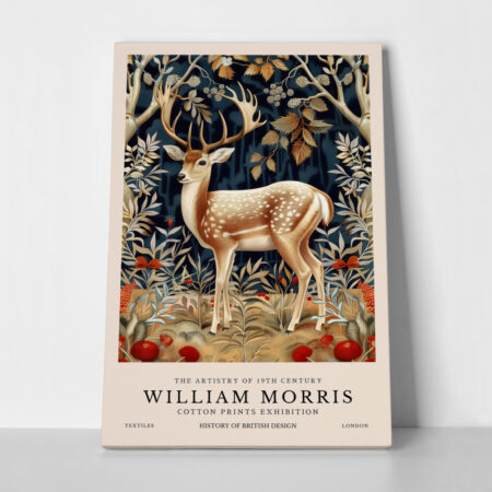 Πινακας σε καμβά WILLIAM MORRIS - DEER 1