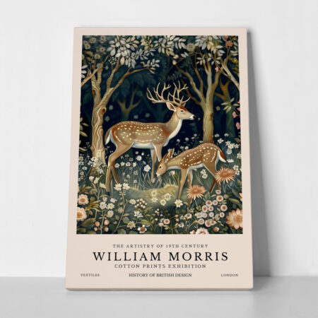 Πινακας σε καμβά WILLIAM MORRIS - DEER 2