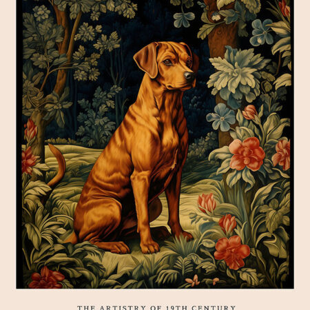 Πινακας σε καμβά WILLIAM MORRIS - DOG - William Morris Sticky 5
