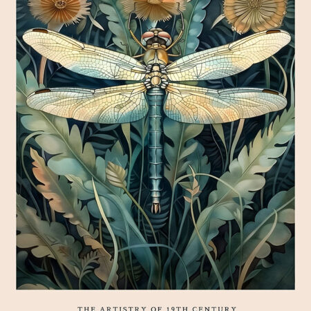 Πινακας σε καμβά WILLIAM MORRIS - DRAGONFLY - William Morris Sticky 5