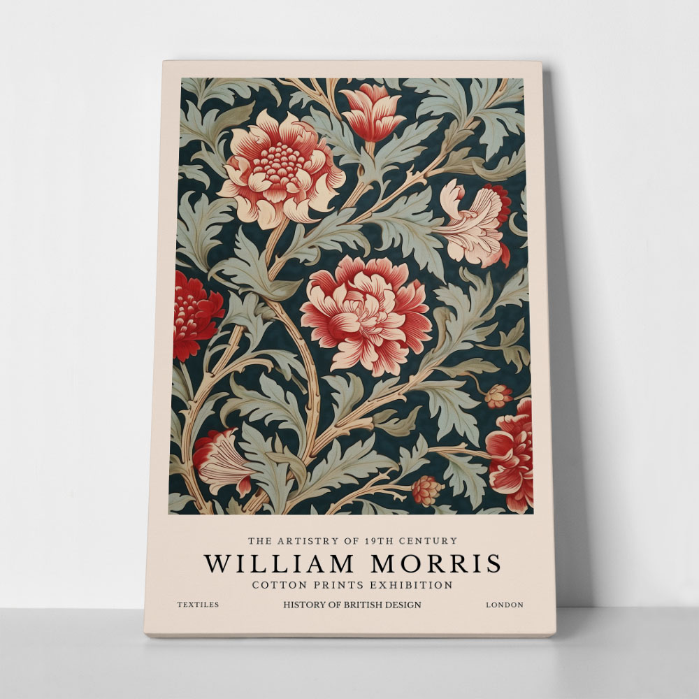 Πινακας σε καμβά WILLIAM MORRIS - FLORAL PATTERN 1