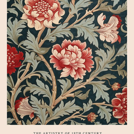 Πινακας σε καμβά WILLIAM MORRIS - FLORAL PATTERN 1 - William Morris Sticky 5