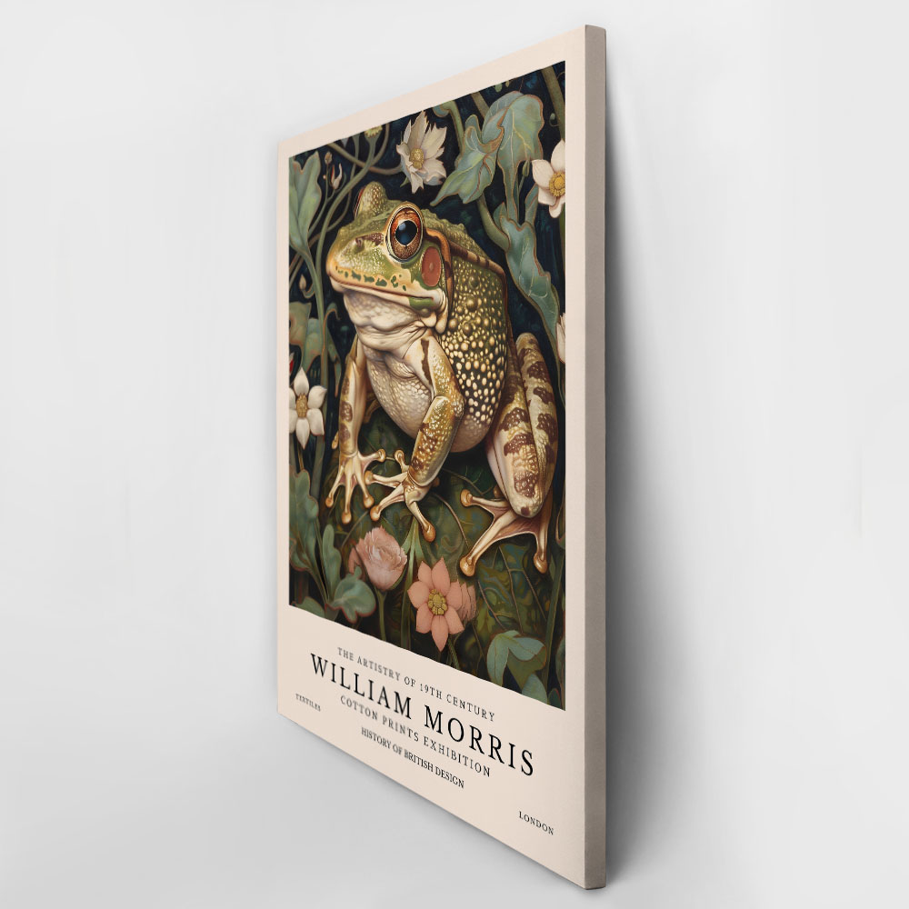 Πινακας σε καμβά WILLIAM MORRIS - FROG 1