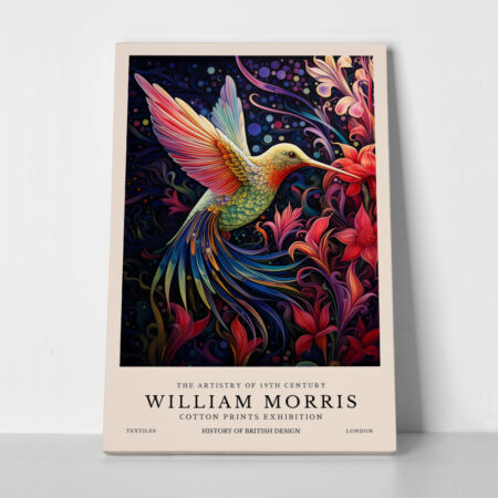 Πινακας σε καμβά WILLIAM MORRIS - HUMMING BIRD 1