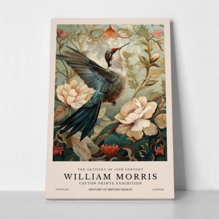 Πινακας σε καμβά WILLIAM MORRIS - HUMMING BIRD 2