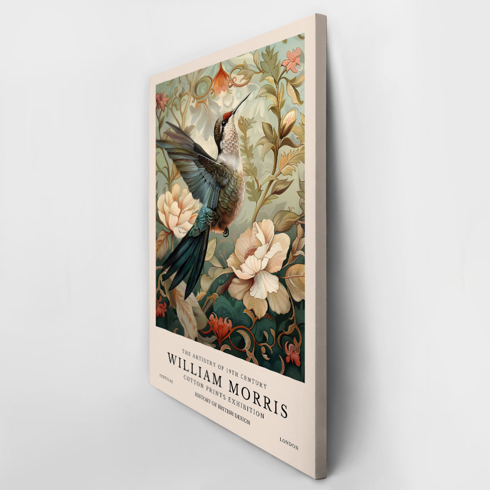 Πινακας σε καμβά WILLIAM MORRIS - HUMMING BIRD 2