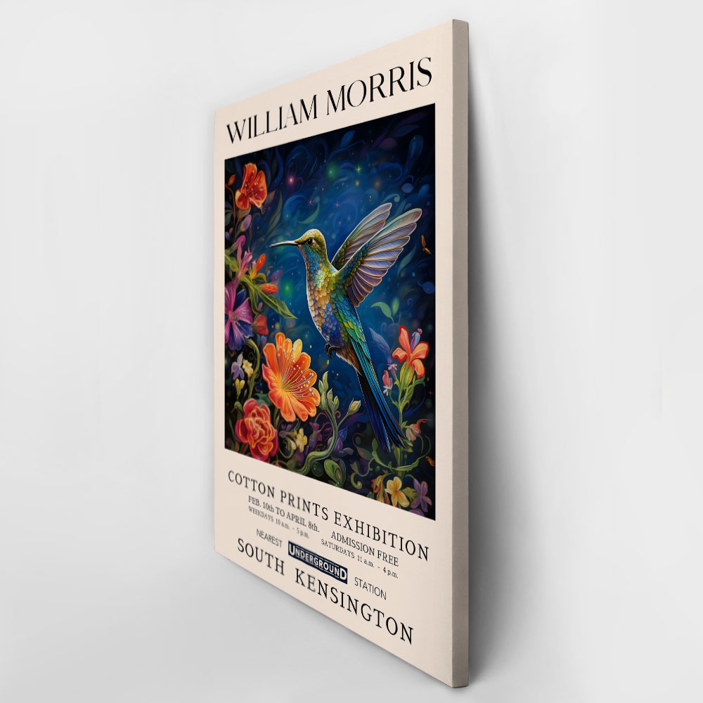 Πινακας σε καμβά WILLIAM MORRIS - HUMMING BIRD 3