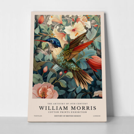 Πινακας σε καμβά WILLIAM MORRIS - HUMMING BIRD 4