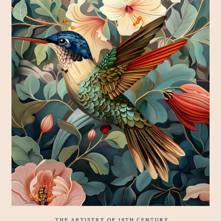 Πινακας σε καμβά WILLIAM MORRIS - HUMMING BIRD 4 - William Morris Sticky 5
