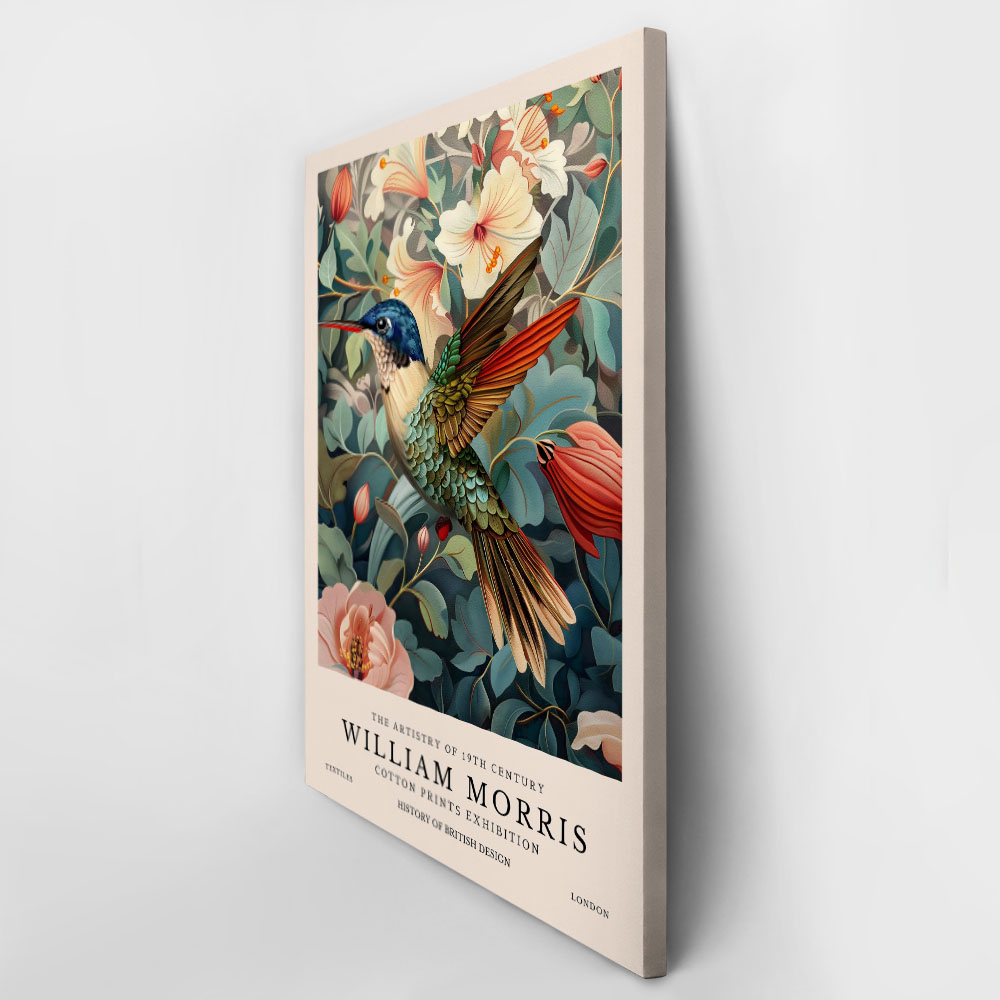Πινακας σε καμβά WILLIAM MORRIS - HUMMING BIRD 4