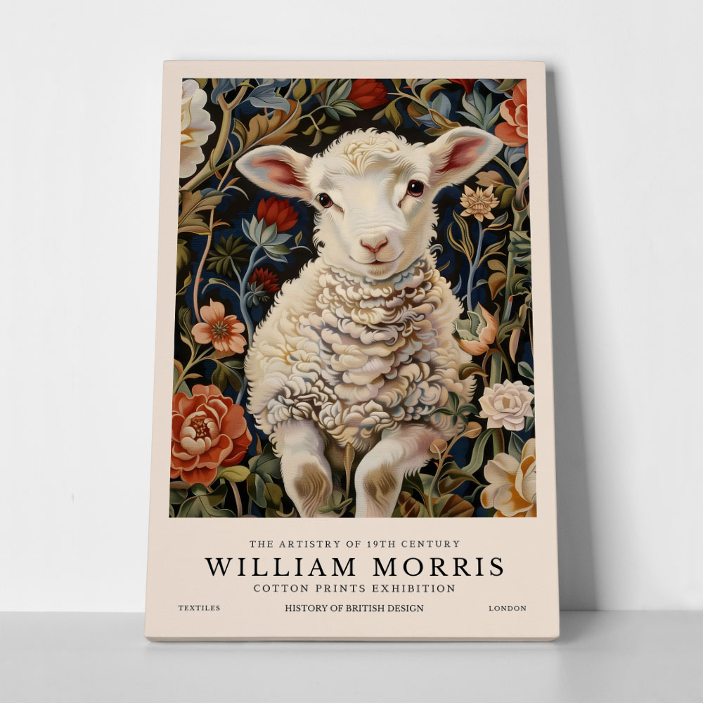 Πινακας σε καμβά WILLIAM MORRIS - LAMB
