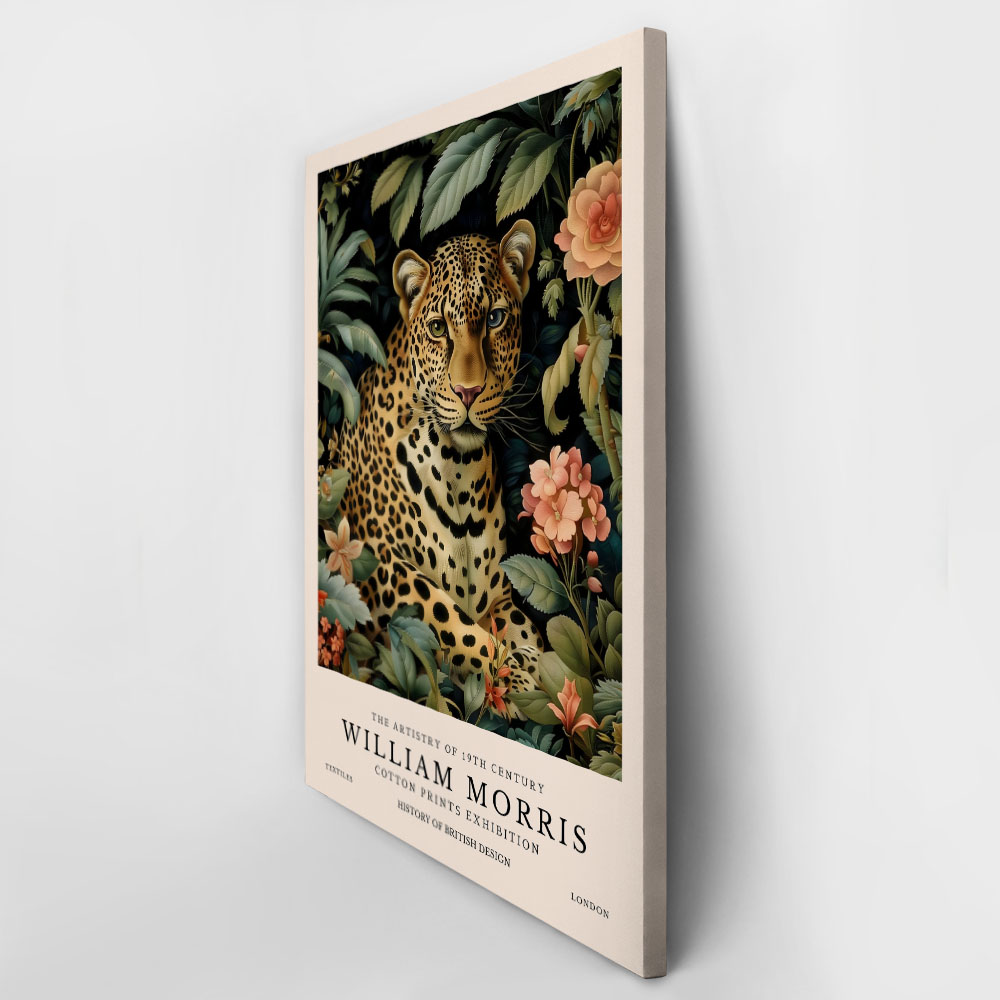 Πινακας σε καμβά WILLIAM MORRIS - LEOPARD 1