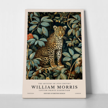 Πινακας σε καμβά WILLIAM MORRIS - LEOPARD 2