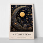 Πινακας σε καμβά WILLIAM MORRIS - MOON AND STARS 1