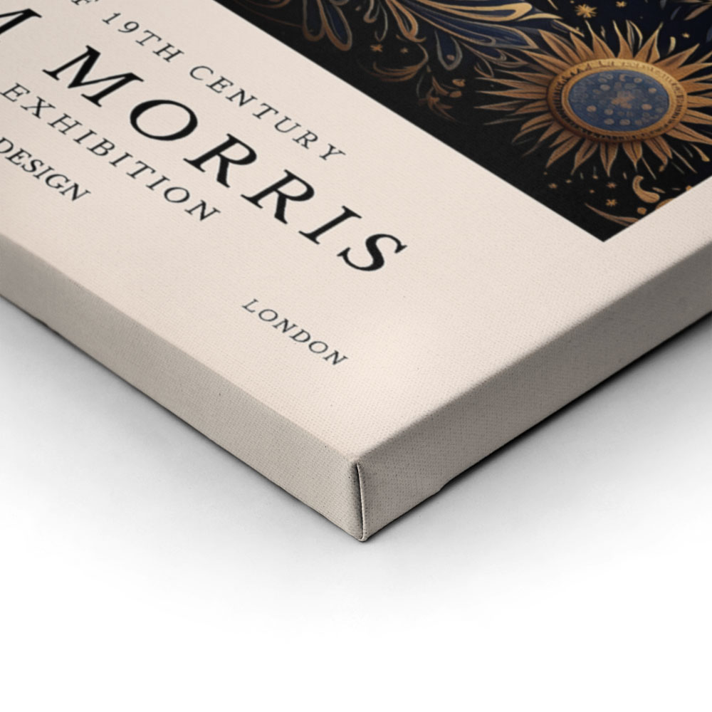 Πινακας σε καμβά WILLIAM MORRIS - MOON AND STARS 1