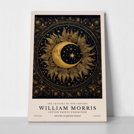 Πινακας σε καμβά WILLIAM MORRIS - MOON AND STARS 2