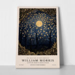 Πινακας σε καμβά WILLIAM MORRIS - MOON AND STARS 3