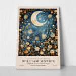Πινακας σε καμβά WILLIAM MORRIS - MOON AND STARS 5