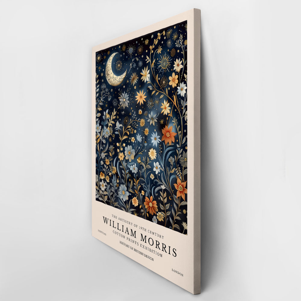 Πινακας σε καμβά WILLIAM MORRIS - MOON AND STARS 6