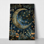 Πινακας σε καμβά WILLIAM MORRIS - MOON AND STARS 8