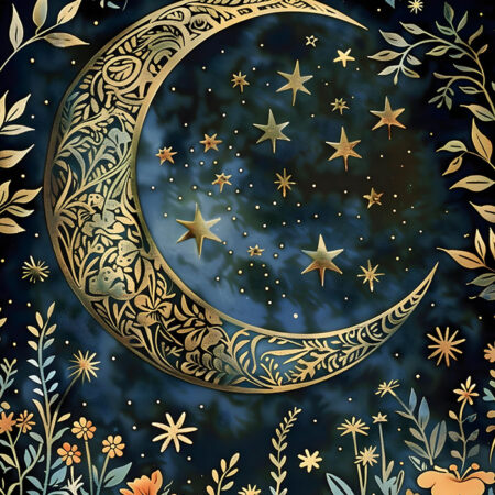 Πινακας σε καμβά WILLIAM MORRIS - MOON AND STARS 8 - William Morris Sticky 5