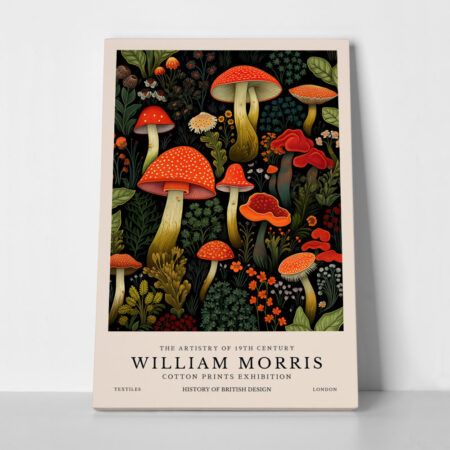 Πινακας σε καμβά WILLIAM MORRIS - MUSHROOM 1
