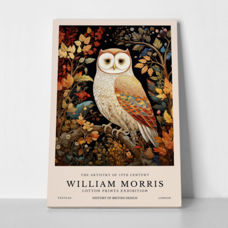 Πινακας σε καμβά WILLIAM MORRIS - OWL 3