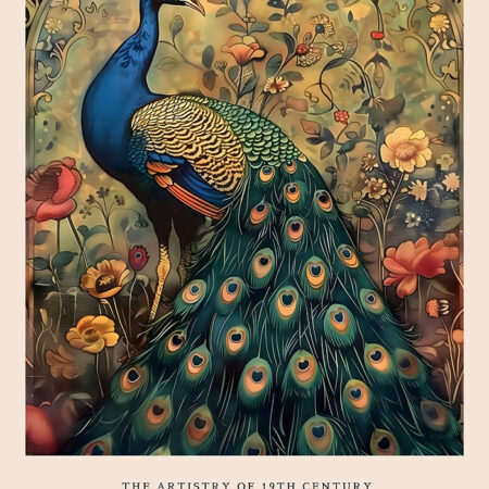 Πινακας σε καμβά WILLIAM MORRIS - PEACOCK 4 - William Morris Sticky 5
