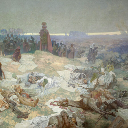 Πινακας σε καμβά ALPHONSE MUCHA - AFTER THE BATTLE OF GRUNWALD - Alphonse Mucha Sticky 5