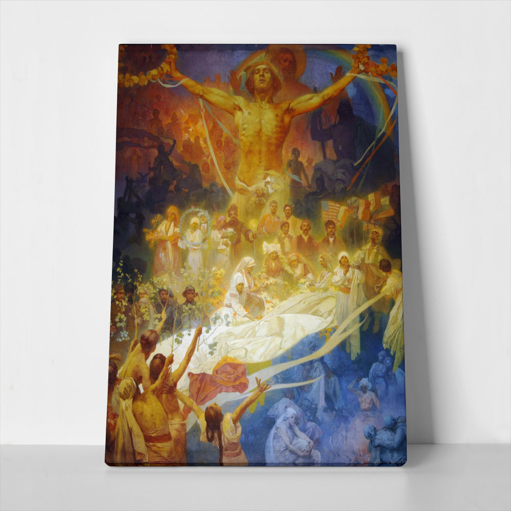 Πινακας σε καμβά ALPHONSE MUCHA - APOTHEOSIS OF THE SLAVS