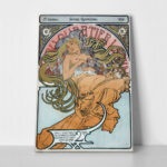 Πινακας σε καμβά ALPHONSE MUCHA - AU QUARTIER LATIN