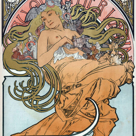 Πινακας σε καμβά ALPHONSE MUCHA - AU QUARTIER LATIN - Alphonse Mucha Sticky 5