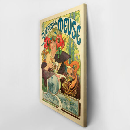 Πινακας σε καμβά ALPHONSE MUCHA - BEERS OF THE MEUSE - Alphonse Mucha Sticky 2