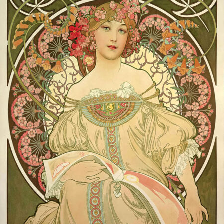 Πινακας σε καμβά ALPHONSE MUCHA - DAYDREAM - Alphonse Mucha Sticky 5