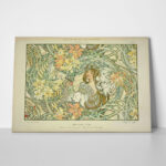 Πινακας σε καμβά ALPHONSE MUCHA - LANGUAGE OF FLOWERS