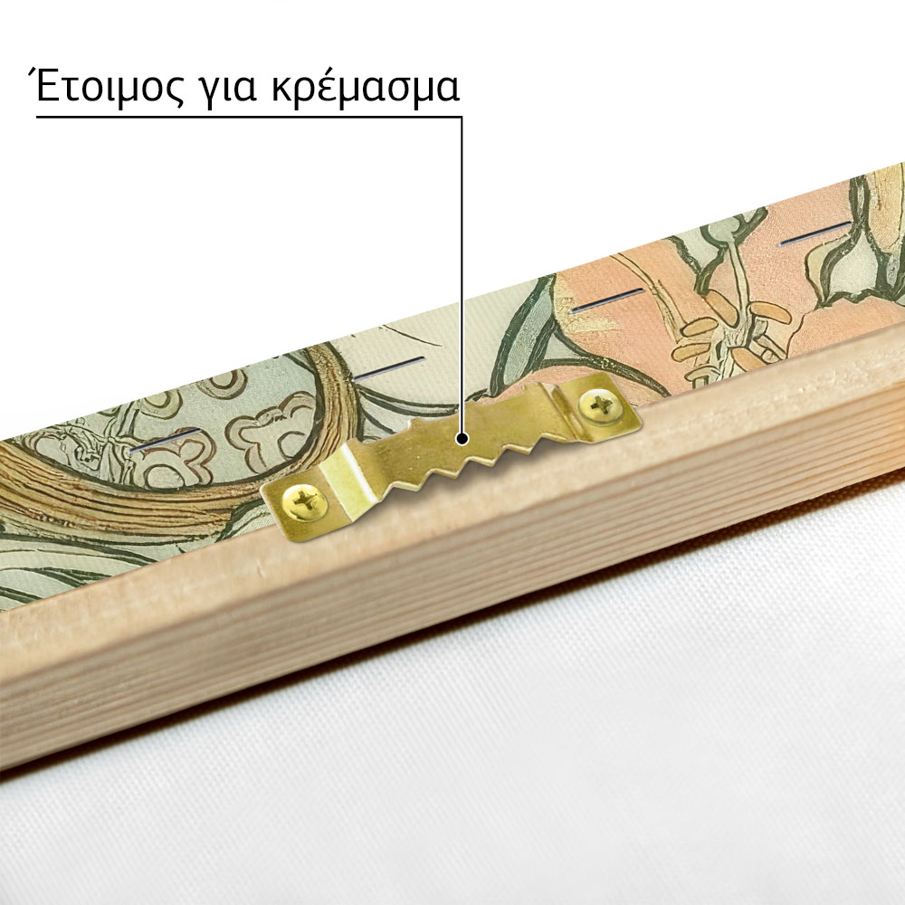 Πινακας σε καμβά ALPHONSE MUCHA - LANGUAGE OF FLOWERS