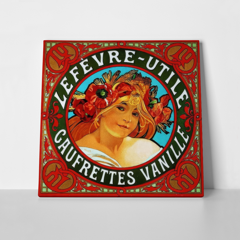 Πίνακας σε καμβά ALPHONSE MUCHA - LEFEVRE UTILE
