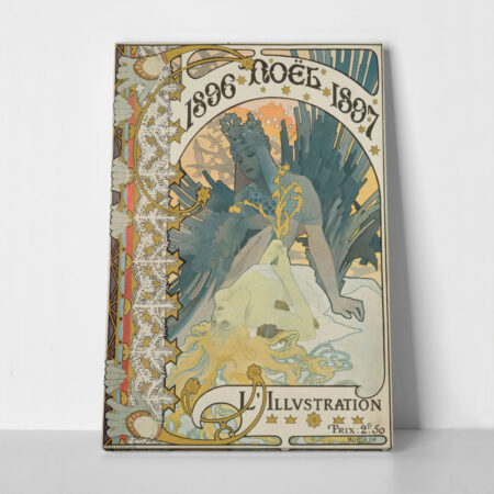 Πινακας σε καμβά ALPHONSE MUCHA - L'ILLUSTRATION NOËL - Alphonse Mucha